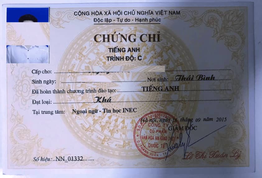 làm chứng chỉ tiếng anh