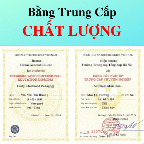 Làm bằng trung cấp uy tín